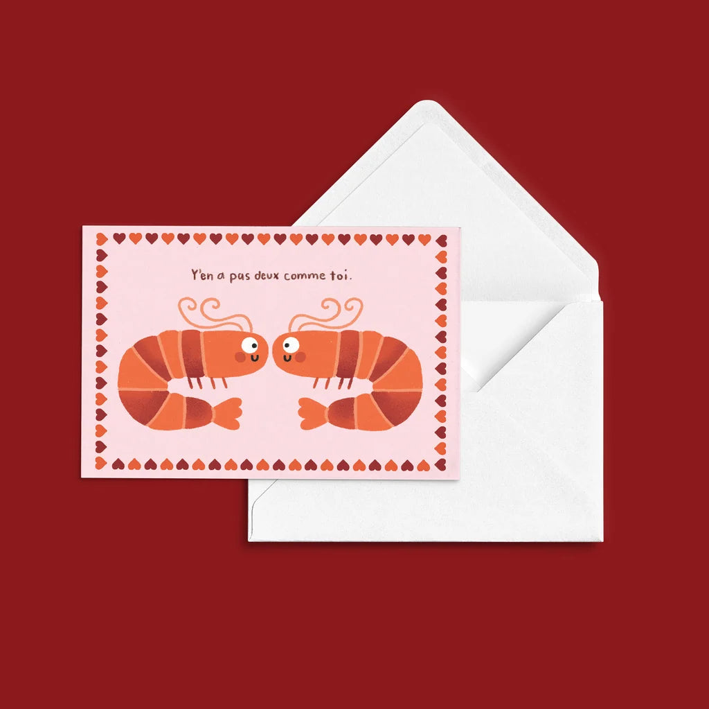Greeting card - Crevettes