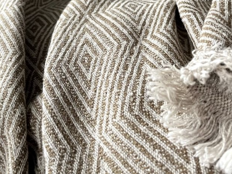 Hemp & Cotton Throw - Kilim