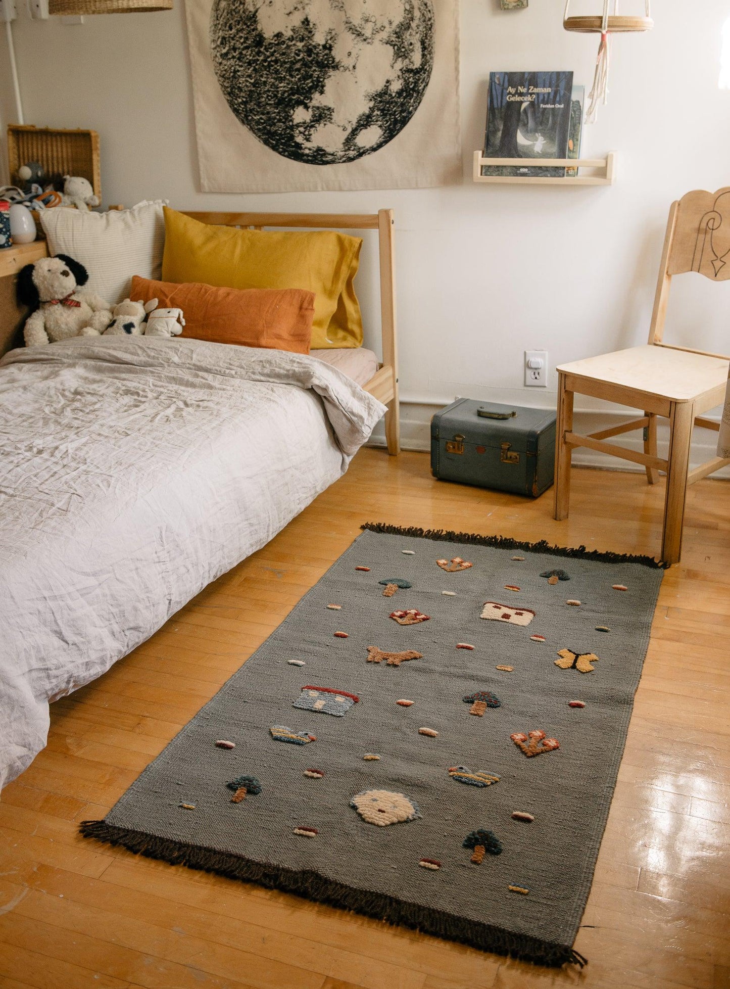 Kids' Rug - Blue Ducks - Confetti Mill