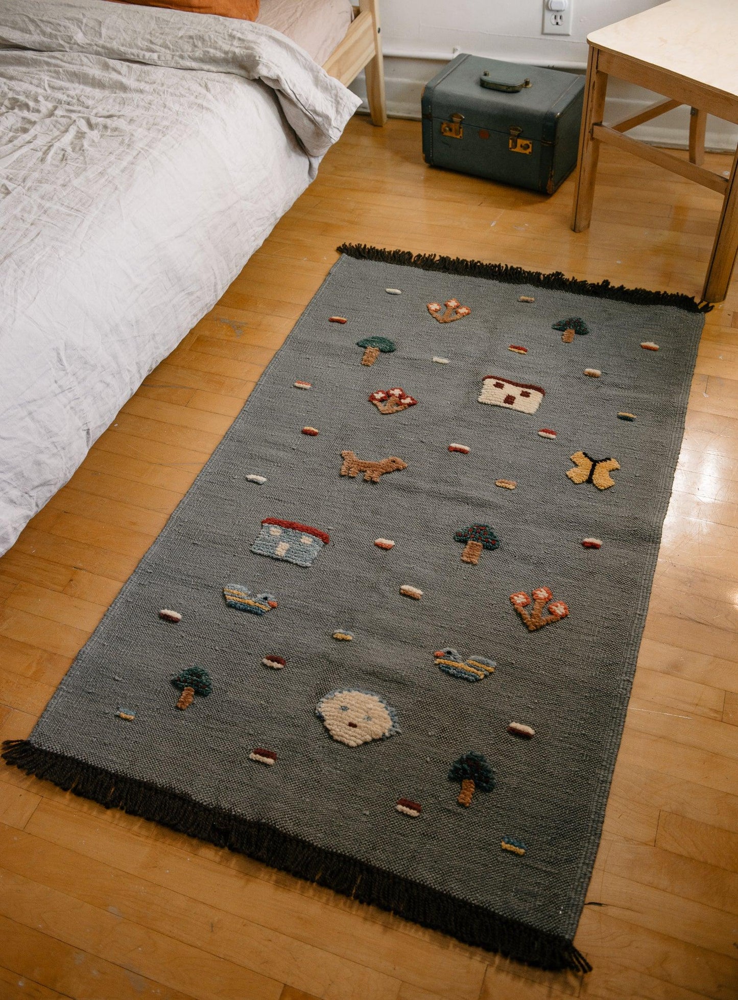 Kids' Rug - Blue Ducks - Confetti Mill