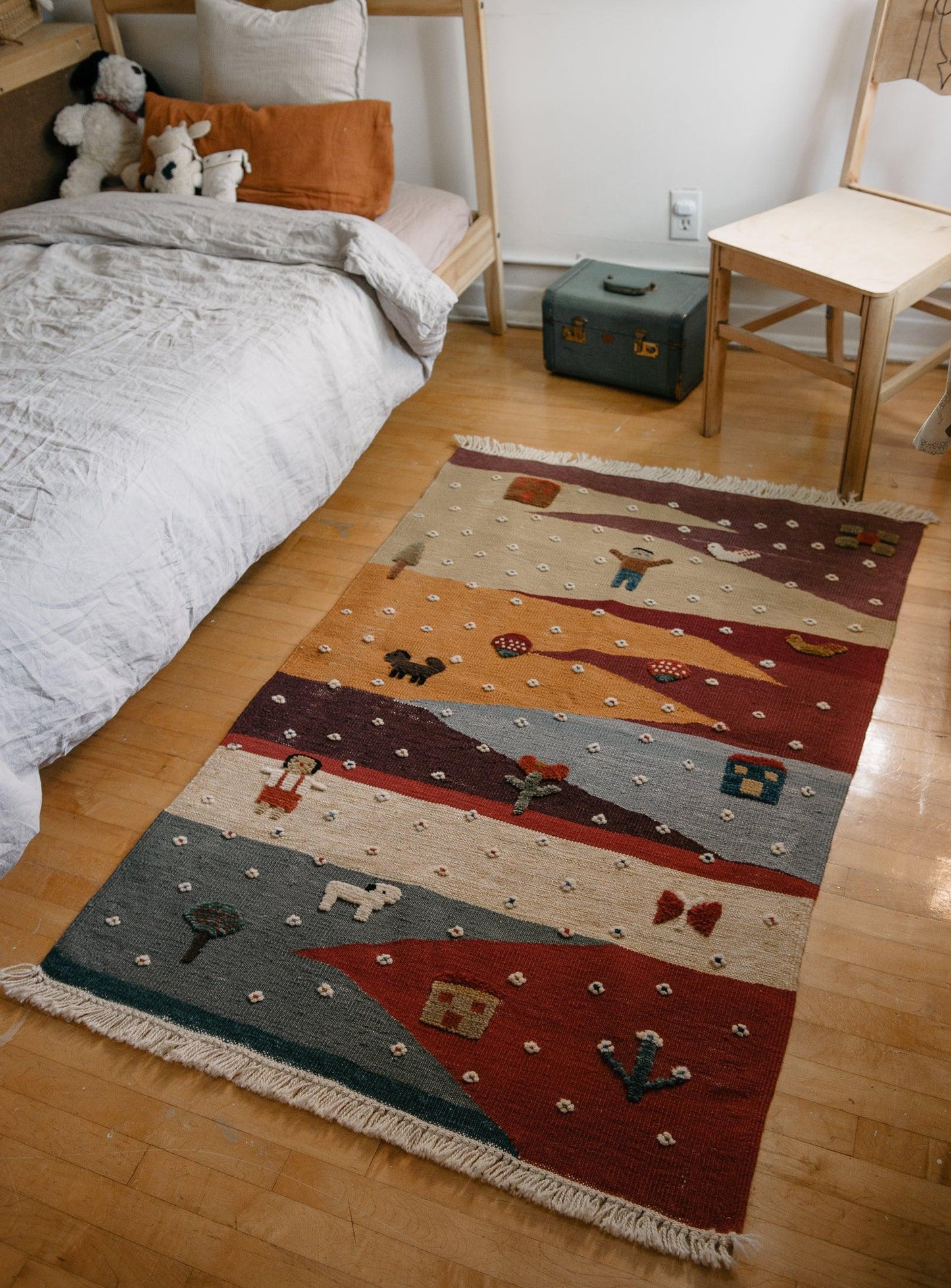Kids' Rug - Love my overalls - Confetti Mill