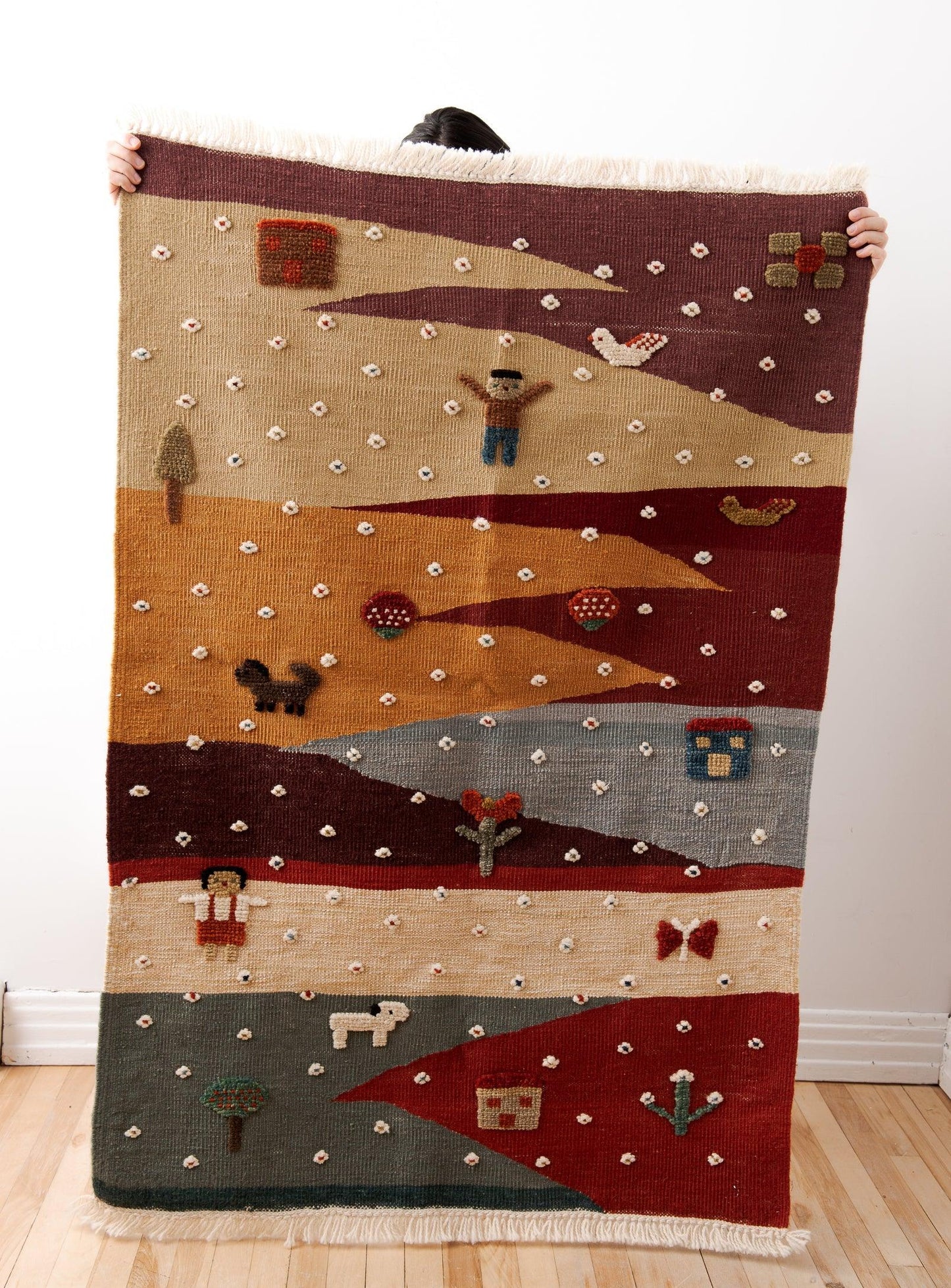 Kids' Rug - Love my overalls - Confetti Mill