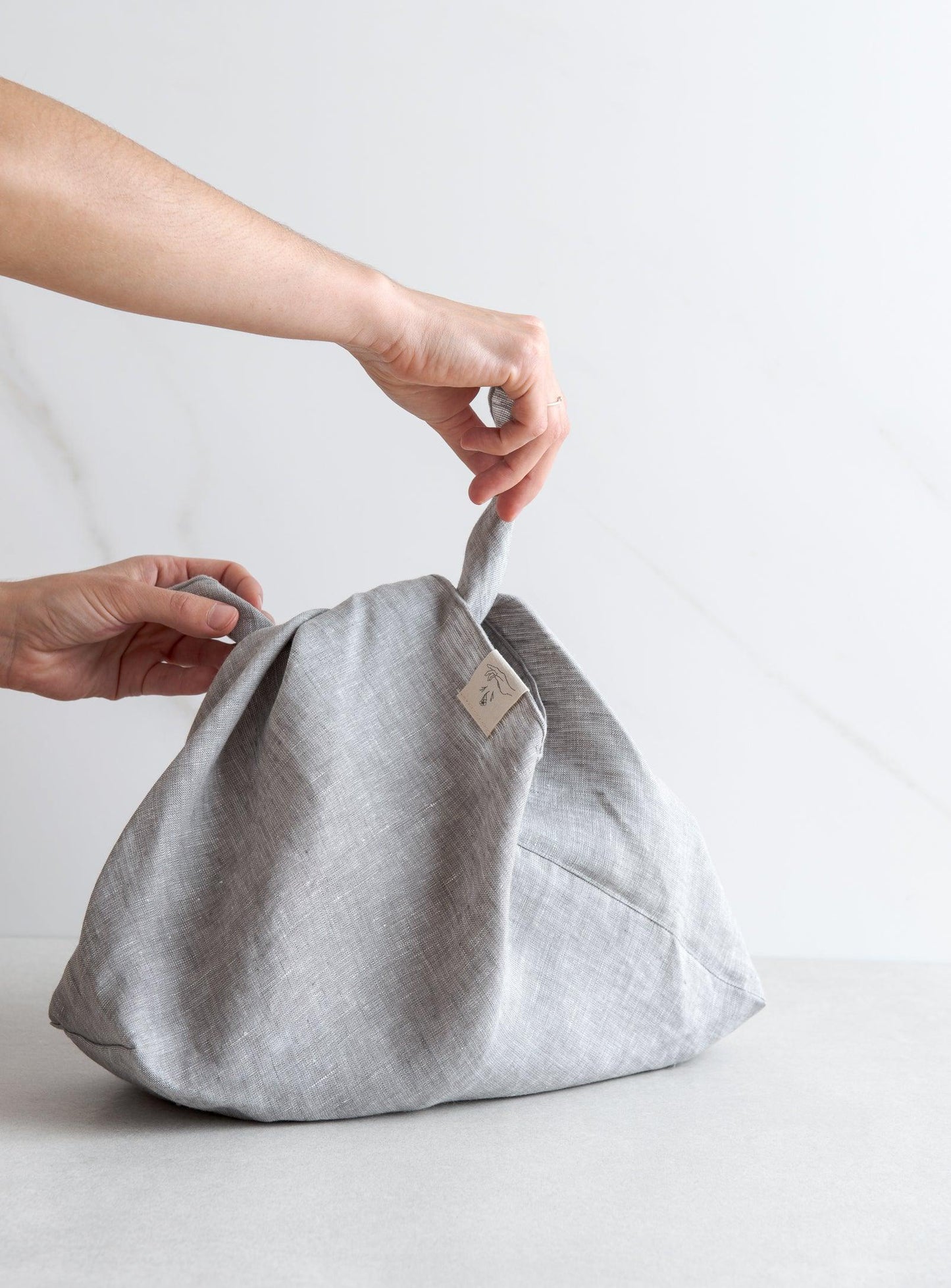 Large Linen Azuma Bag - Grège - Confetti Mill