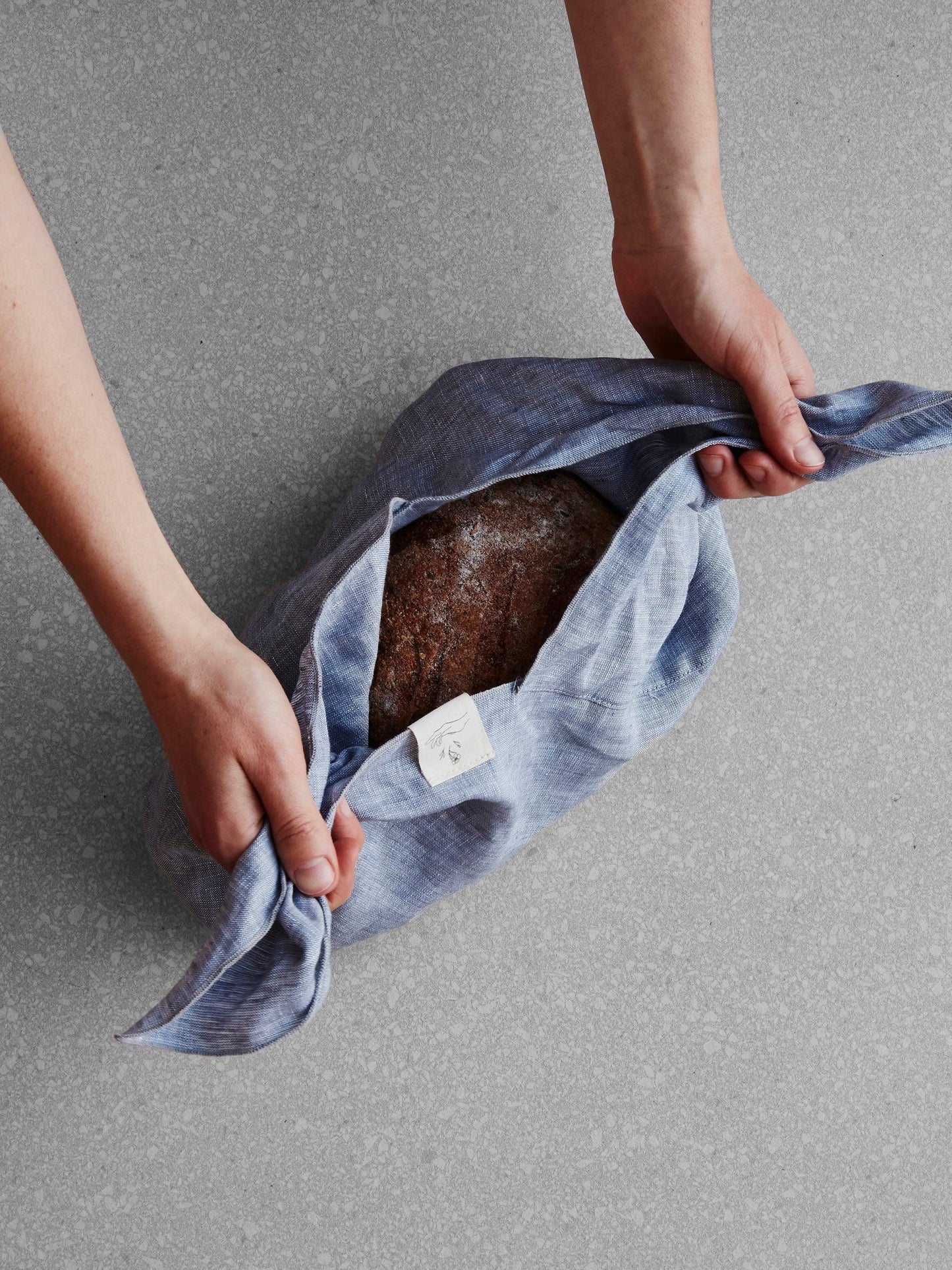 Large Linen Azuma Bag - Lavender - Confetti Mill