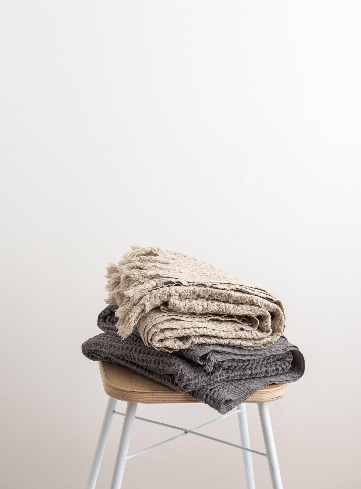 Linen and Cotton Throw - Natural - Confetti Mill
