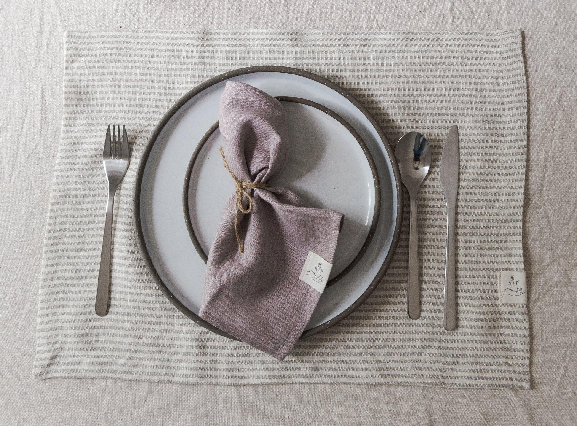 Linen Placemat - Stripes - Confetti Mill