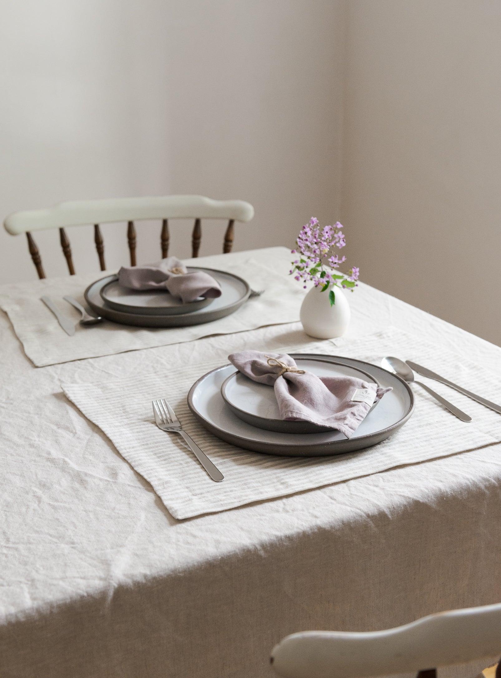 Linen Placemat - Stripes - Confetti Mill