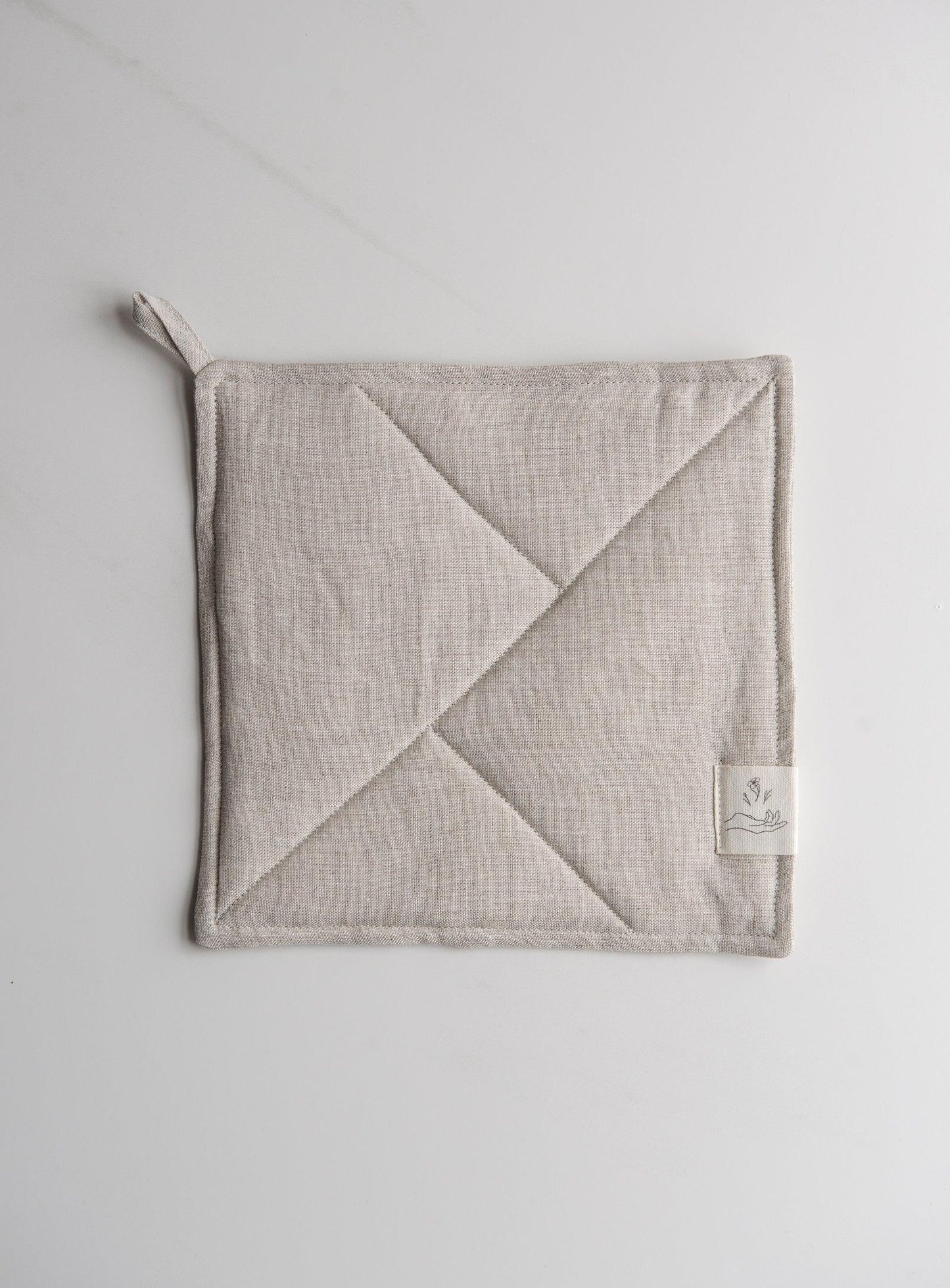 Linen Pot Holder (Trivet) - Oatmeal (previous version) - Confetti Mill