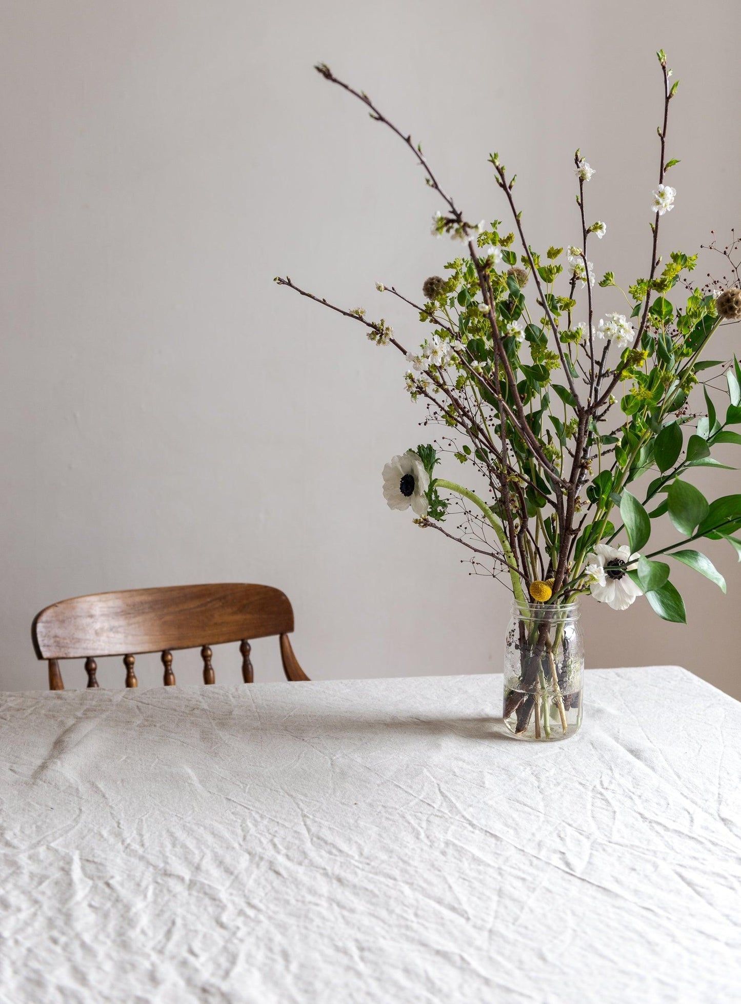 Linen Tablecloth - Oatmeal - Confetti Mill