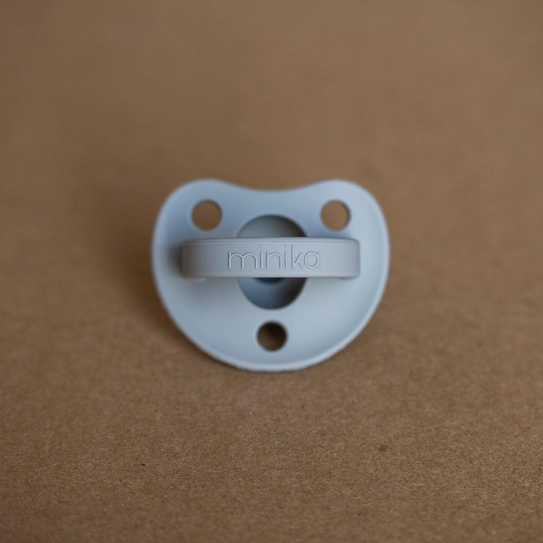 Minika stone coloured silicone pacifier