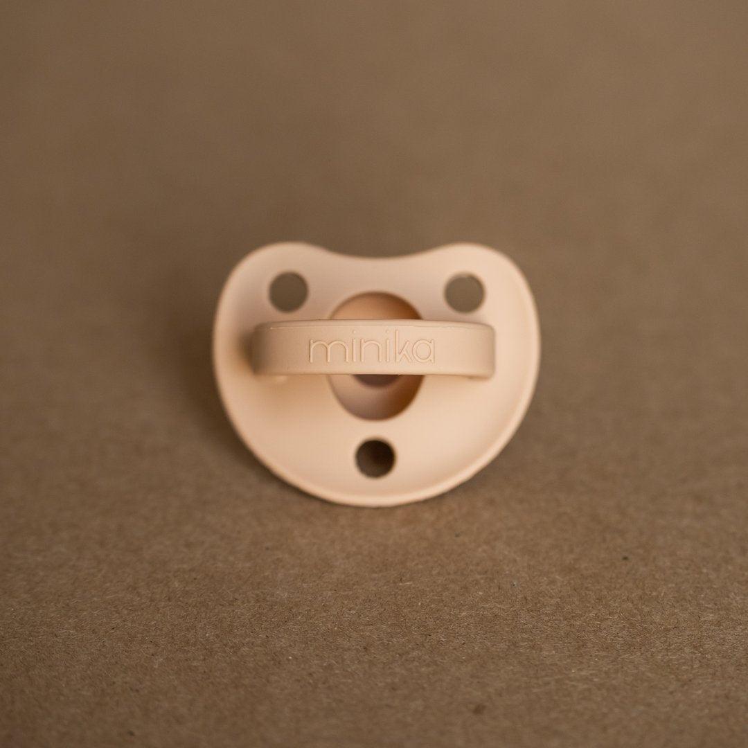 minika natural coloured silicone pacifier