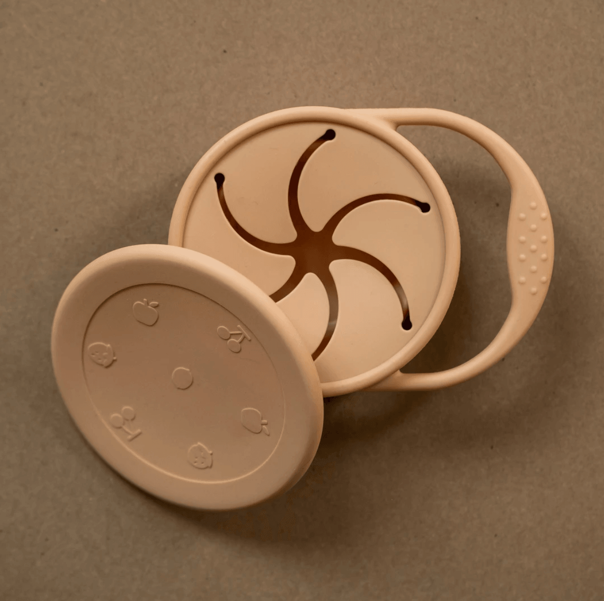 minika natural colour silicone snack cup