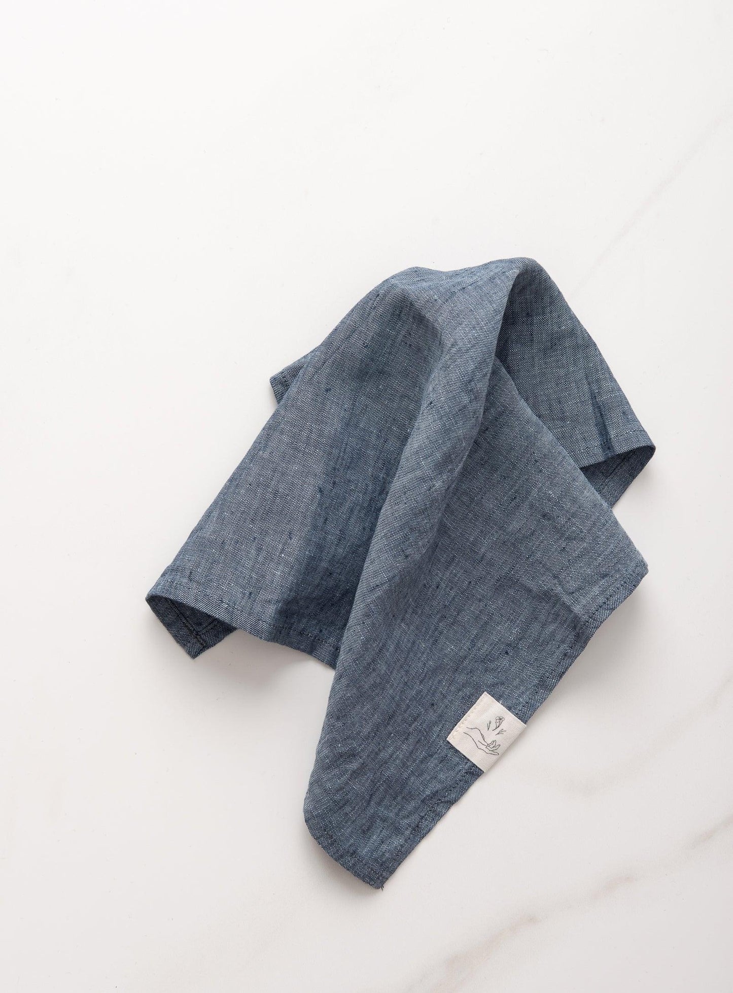 Set of 2 Linen Napkins - Navy - Confetti Mill