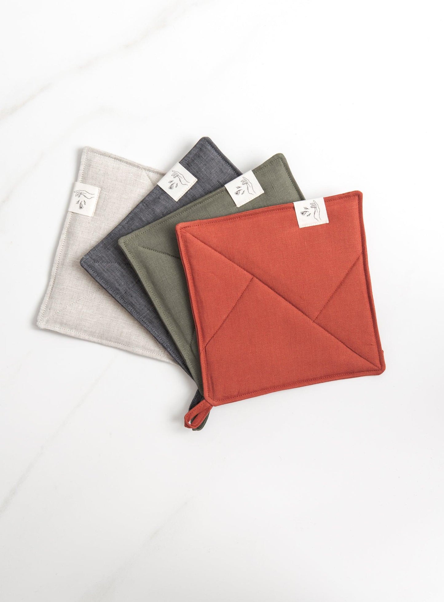 Terracota - Linen Pot Holder (Trivet) - Confetti Mill
