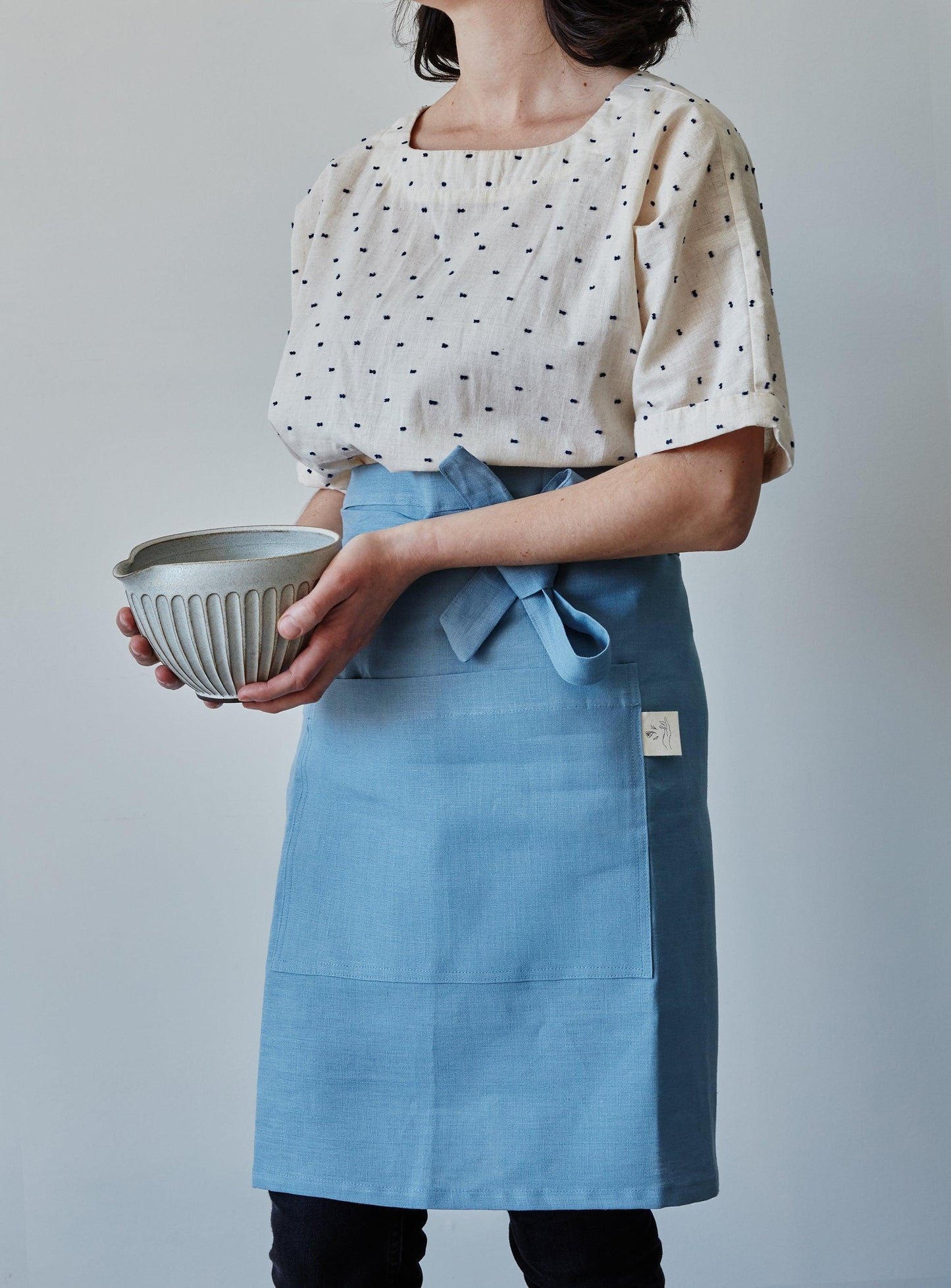 WS - Half Linen Aprons - Confetti Mill