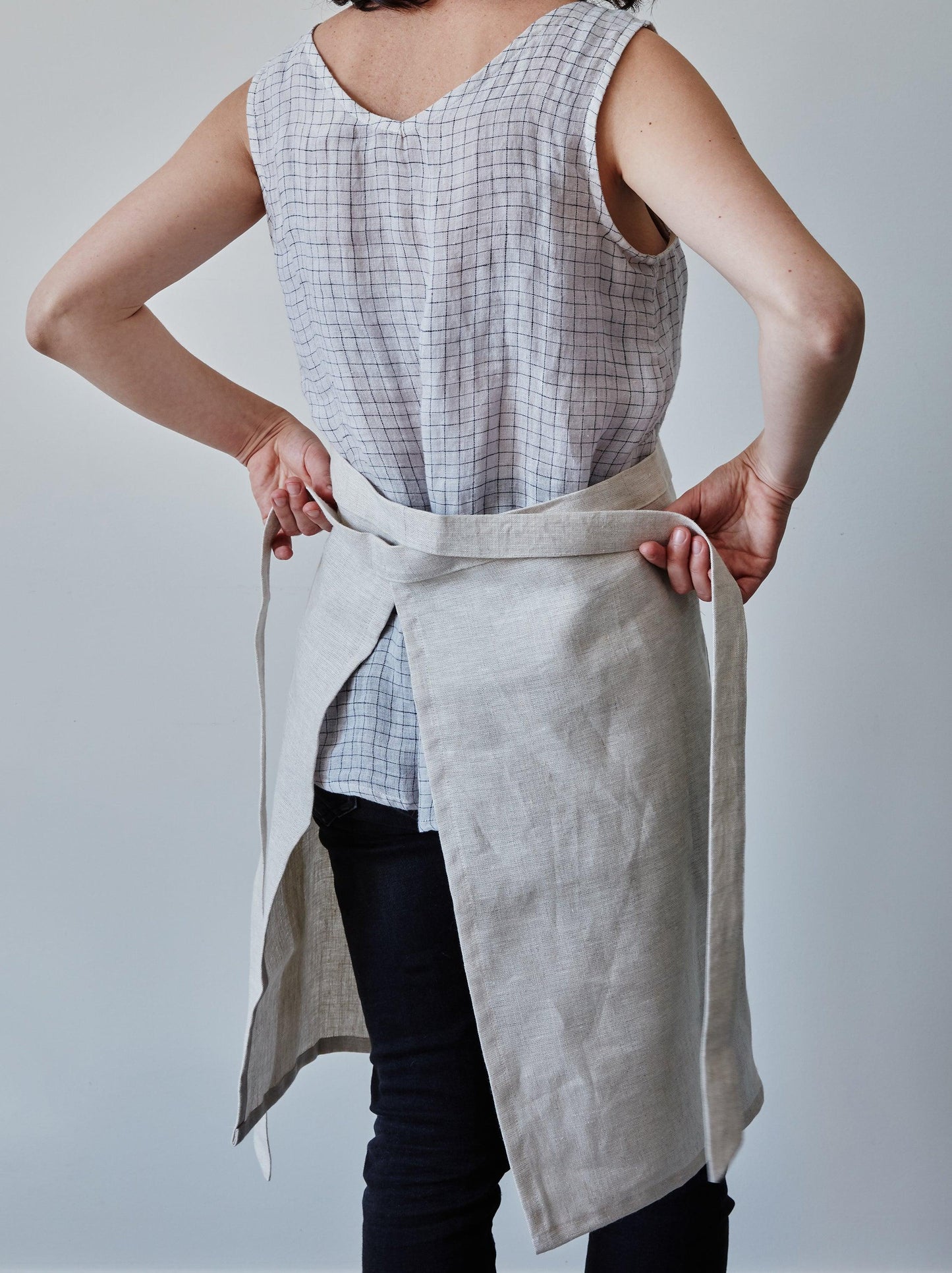 WS - Half Linen Aprons - Confetti Mill