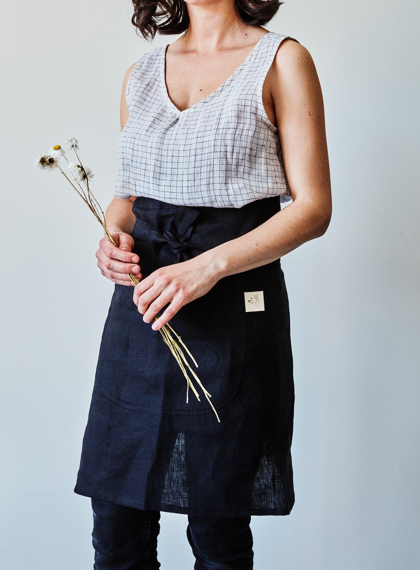 WS - Half Linen Aprons - Confetti Mill