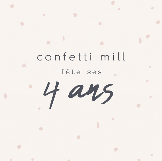 Celebrating our 4th anniversary 🥳 - Confetti Mill