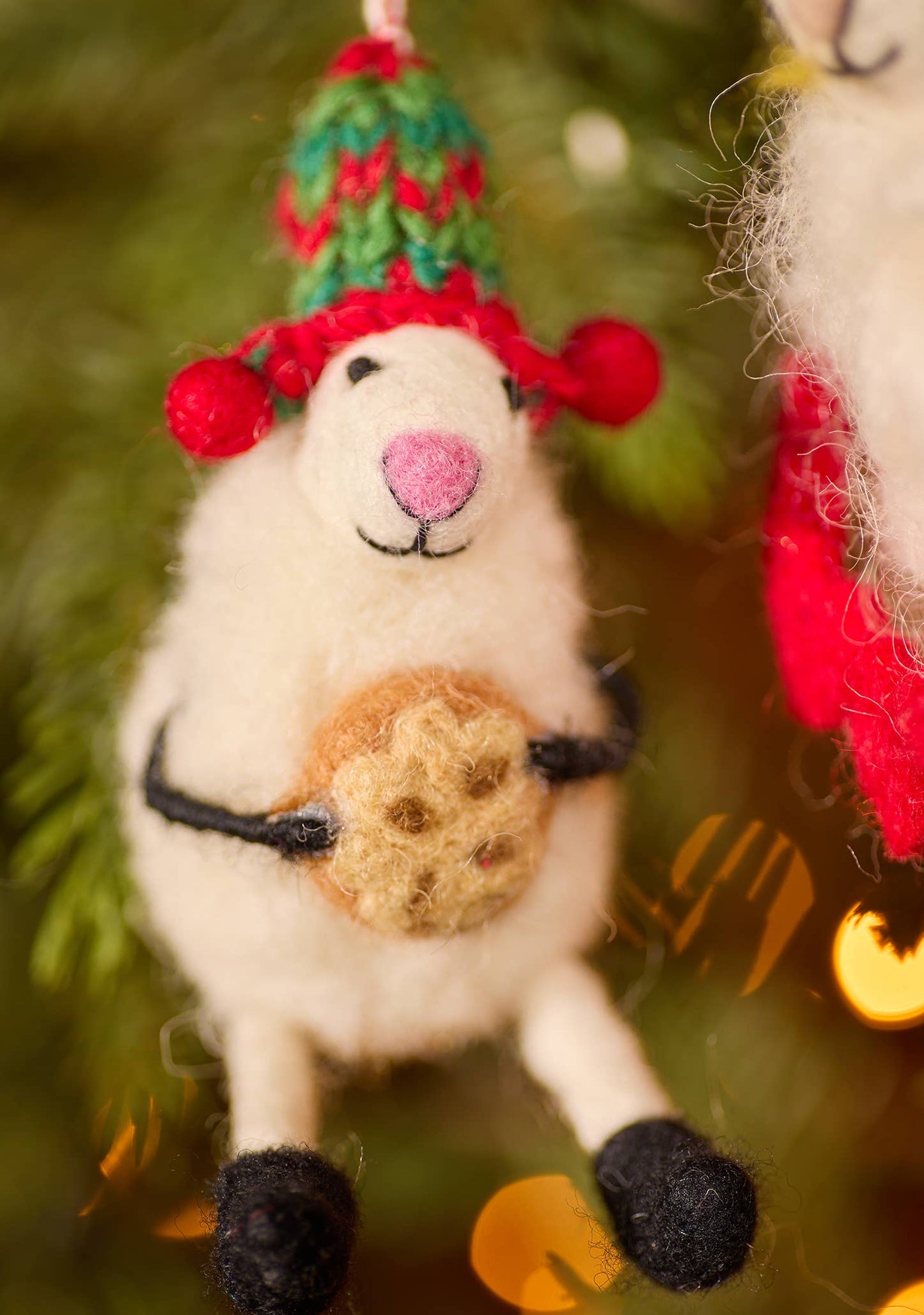 Felt Christmas Sheep Decorations
