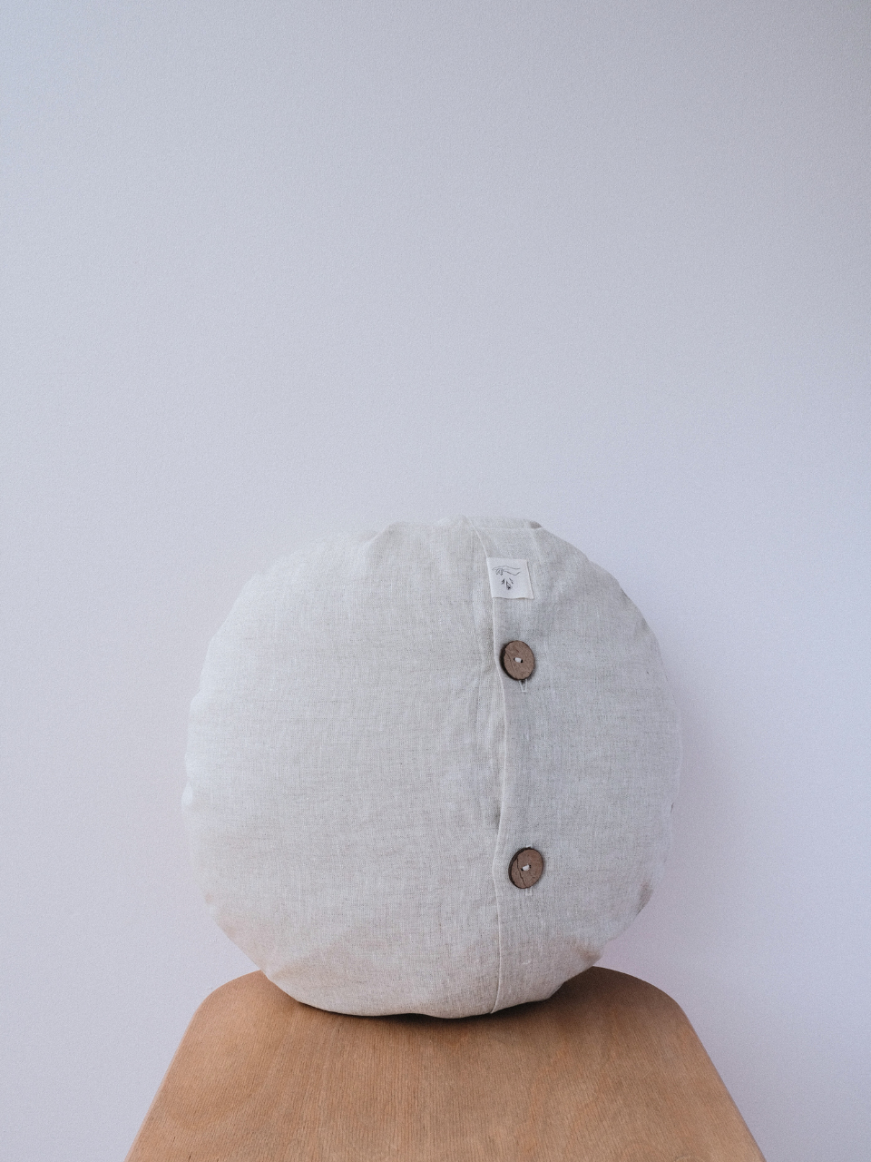 Linen Round Cushion Cover