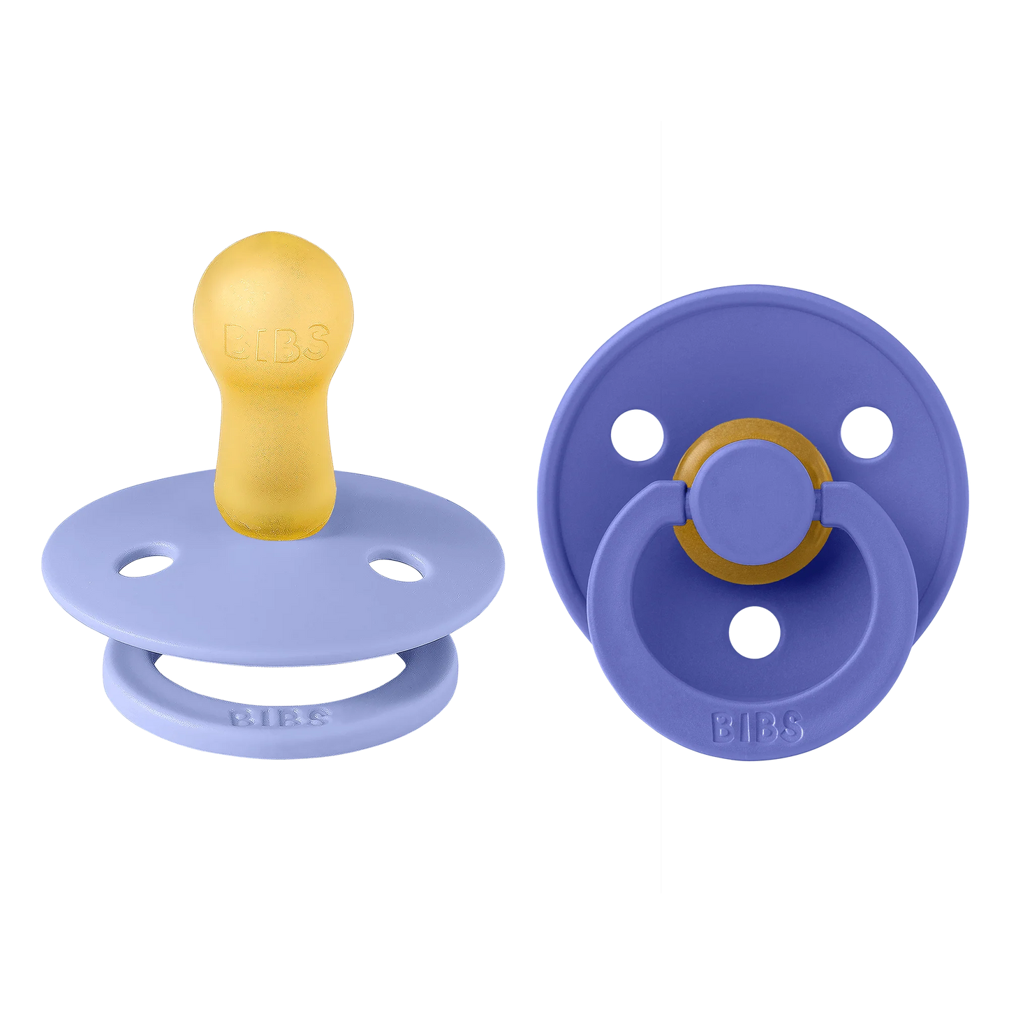 BIBS Pacifier Original COLOUR Latex 2 PK Hush/Grape