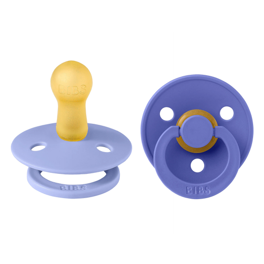BIBS Pacifier Original COLOUR Latex 2 PK Hush/Grape