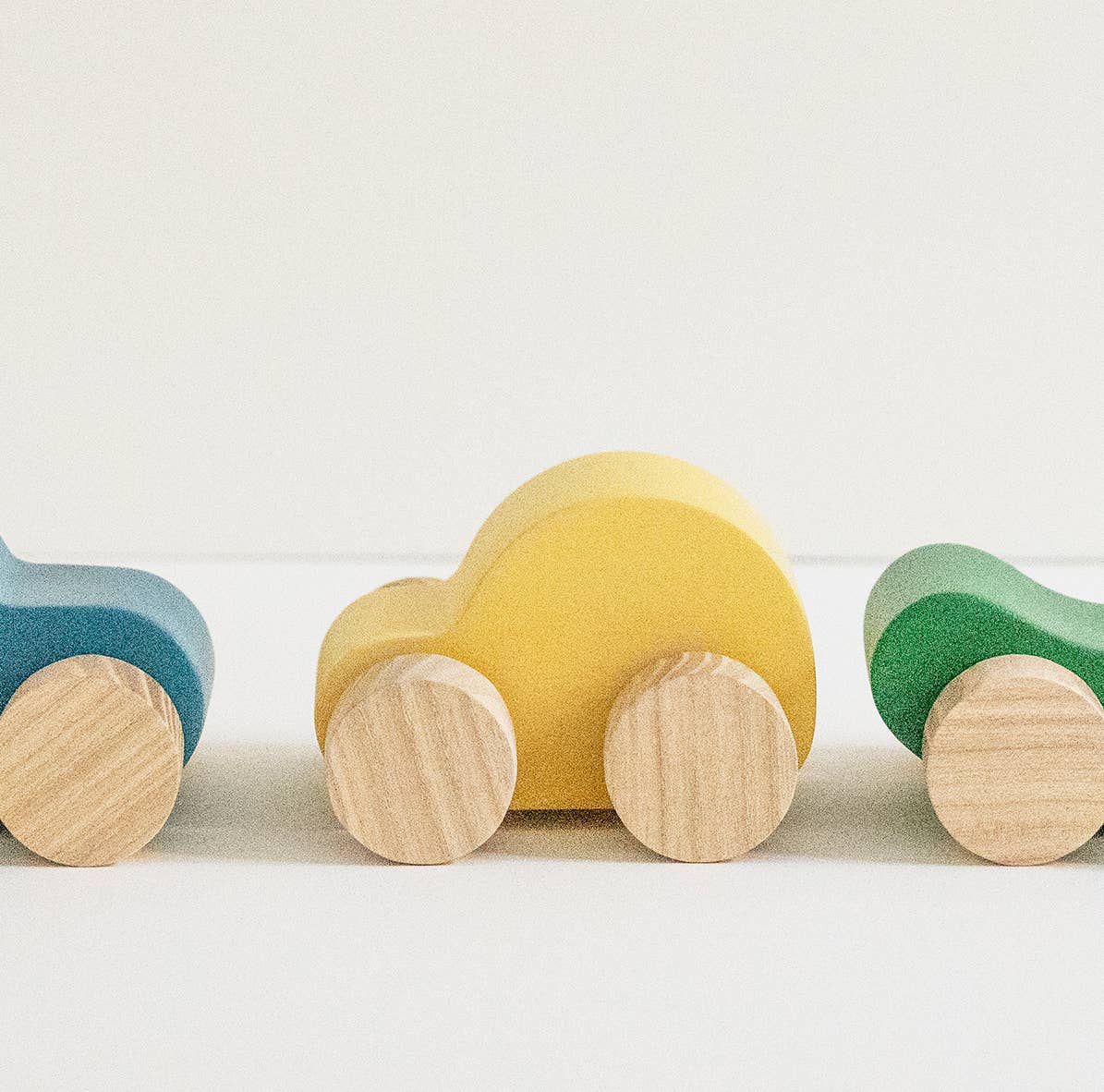Babai Wooden Toy Car - Urban Blue