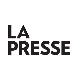 La Presse logo black and white