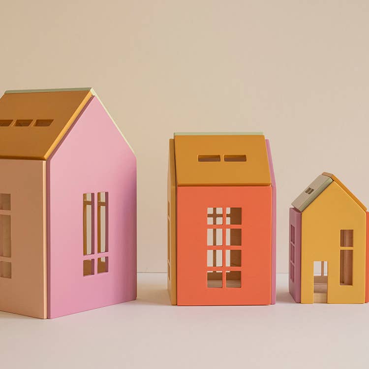 Maison de poupée magnétique en bois — Lollipop
