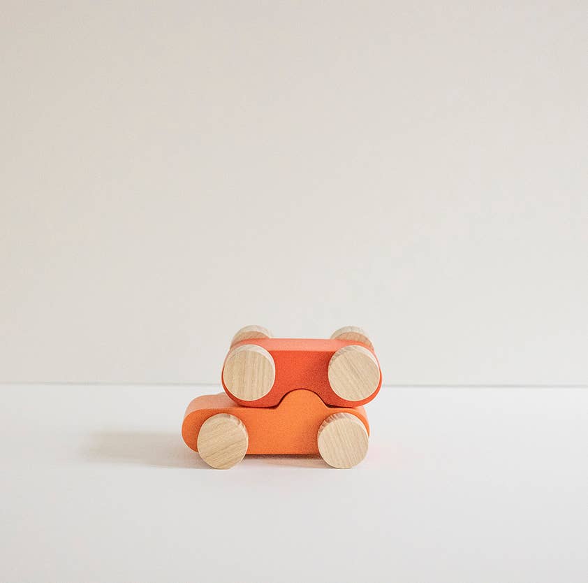 Babai Wooden Toy Car - Urban Blue