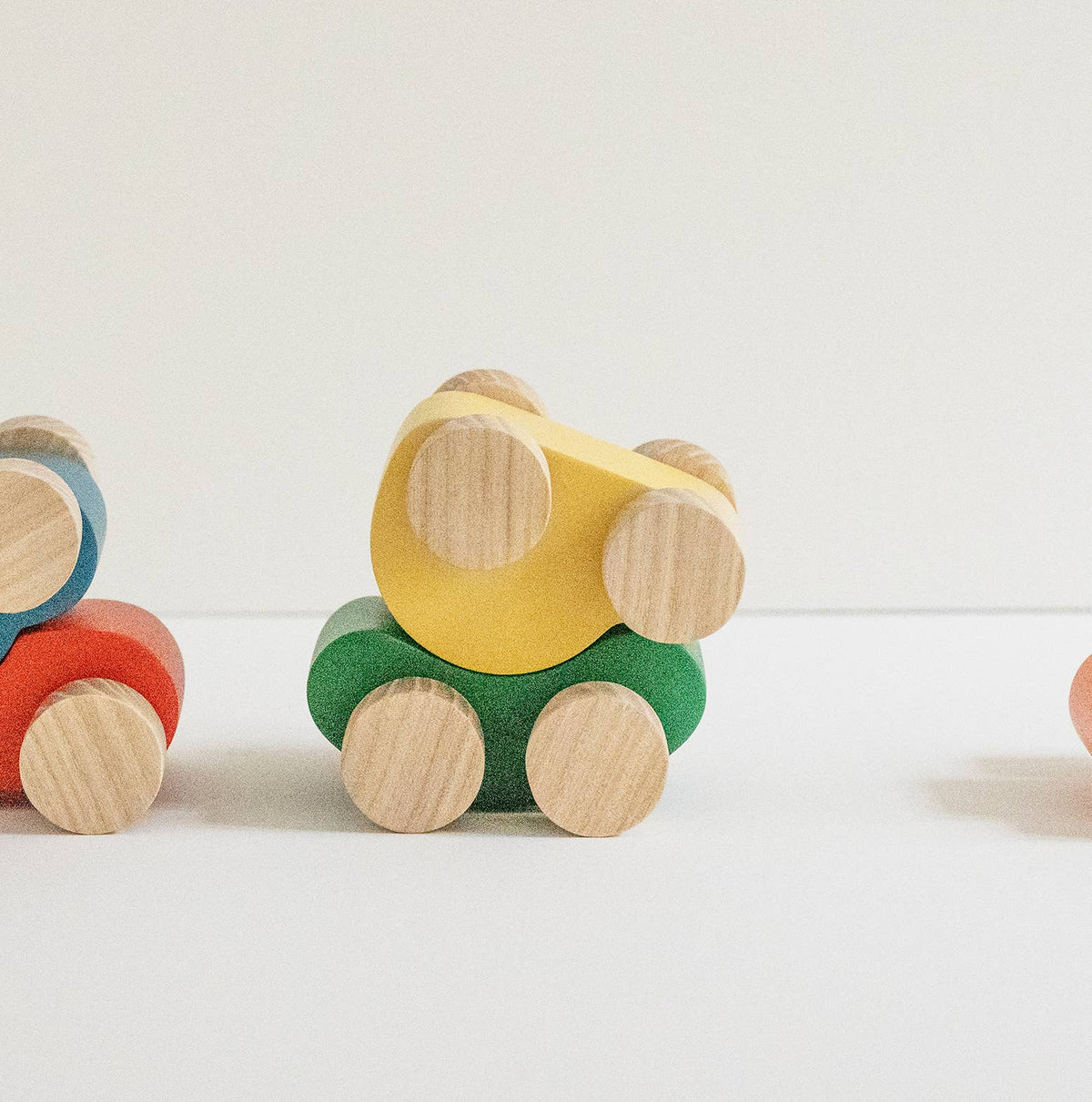 Babai Wooden Toy Car - Urban Blue