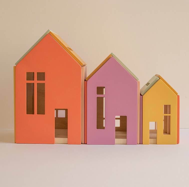 Maison de poupée magnétique en bois — Lollipop