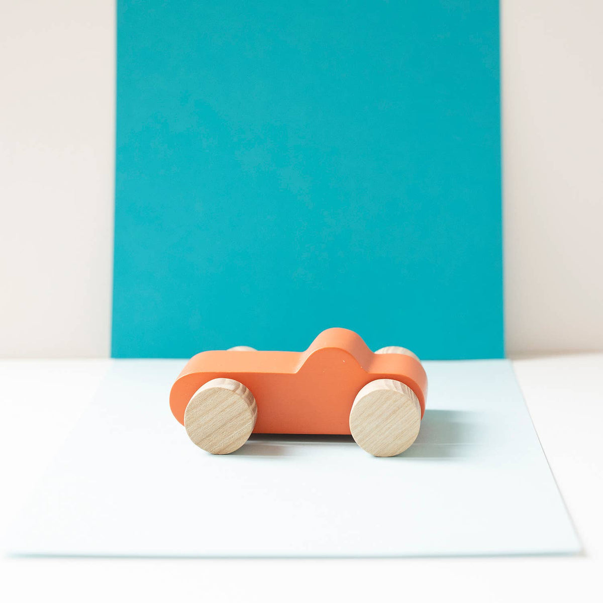 Babai Wooden Toy Car - Urban Blue