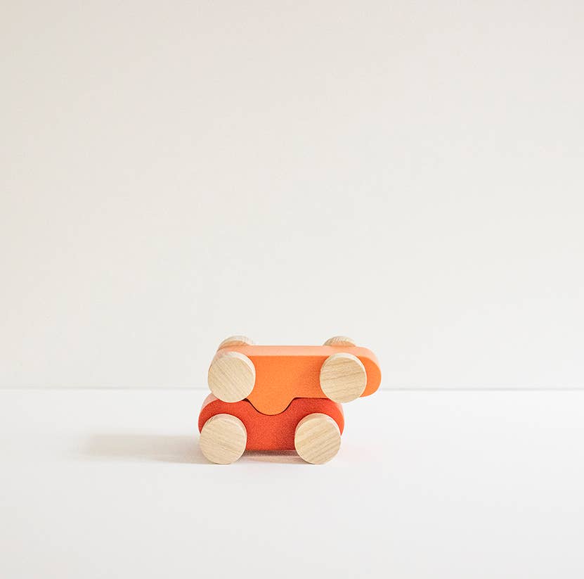 Babai Wooden Toy Car - Urban Blue