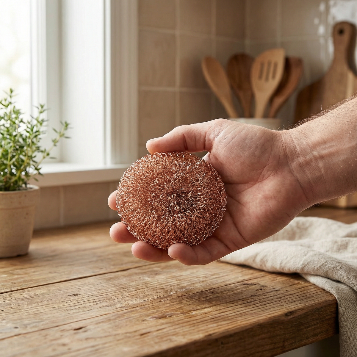 Copper Pot Scrubber Pad