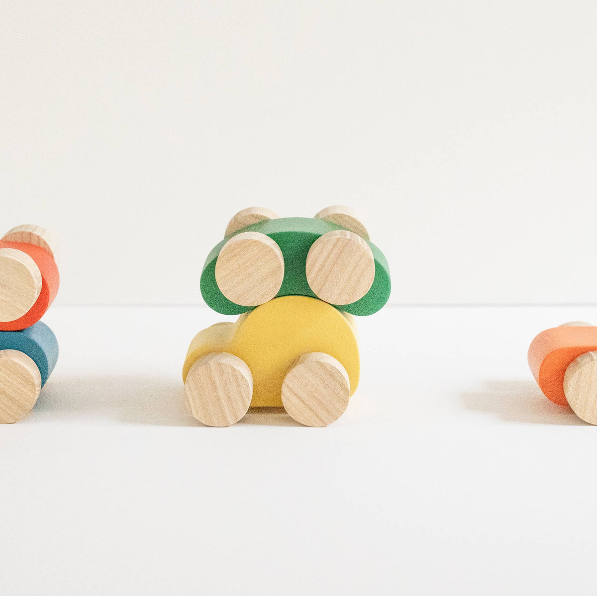 Babai Wooden Toy Car - Urban Blue