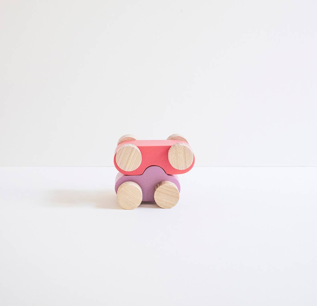 Babai Wooden Toy Car - Urban Blue