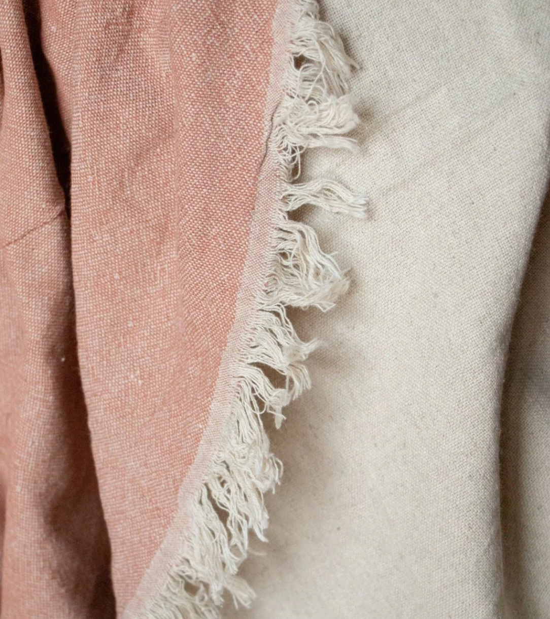 Linen and Cotton Throw - Papatya