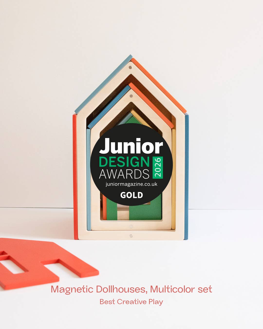 Babai Magnetic Wooden Dollhouse · Multicolor · S, M & L