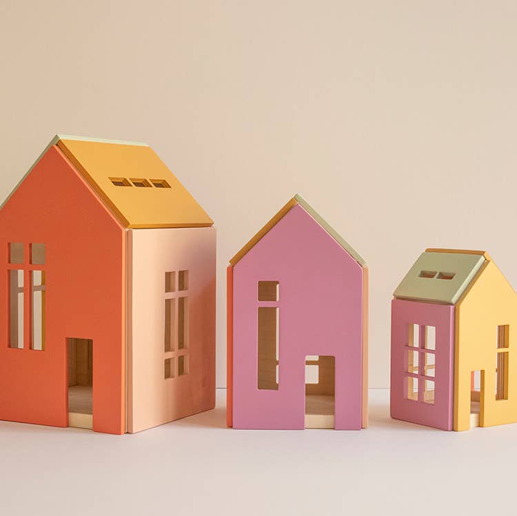Maison de poupée magnétique en bois — Lollipop