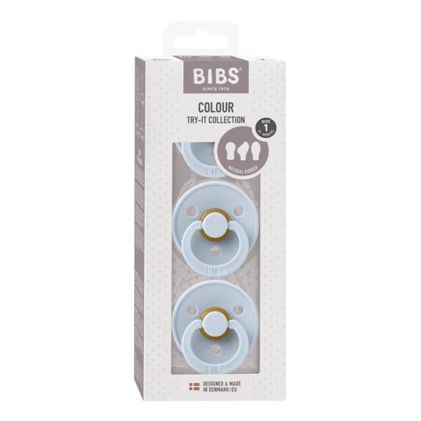 BIBS Try-It Collection Baby Blue 3 Pack