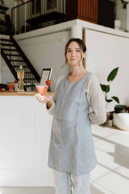 Linen Apron - Lavender