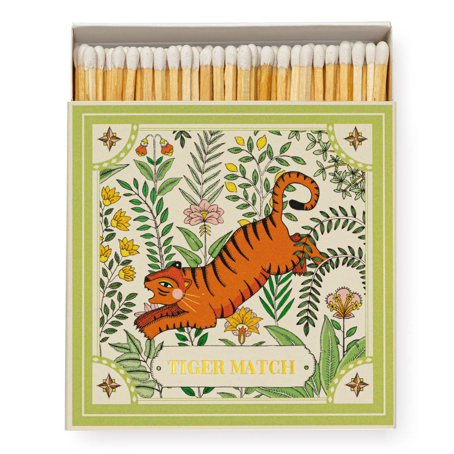 Green Tiger | Square - Safety Matches
