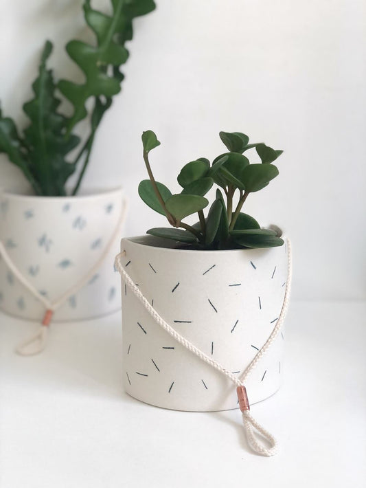 Half-moon wall planter