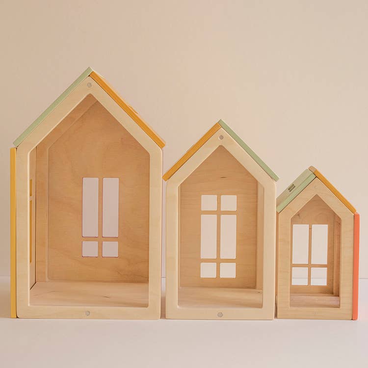 Maison de poupée magnétique en bois — Lollipop
