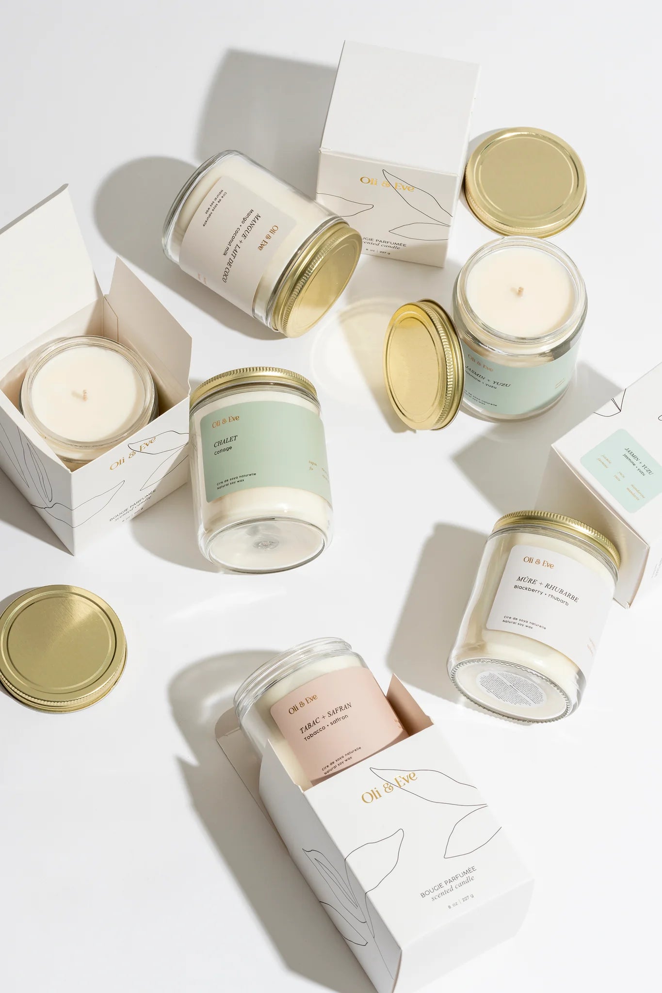 OLI & EVE - 8oz Glass Candle