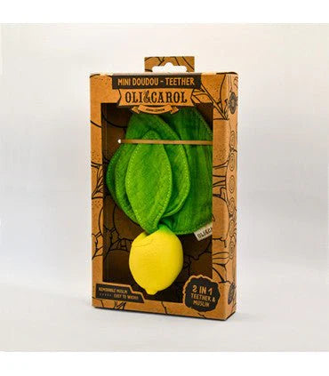 Oli & Carol Mini Doudou Teether - John Lemon