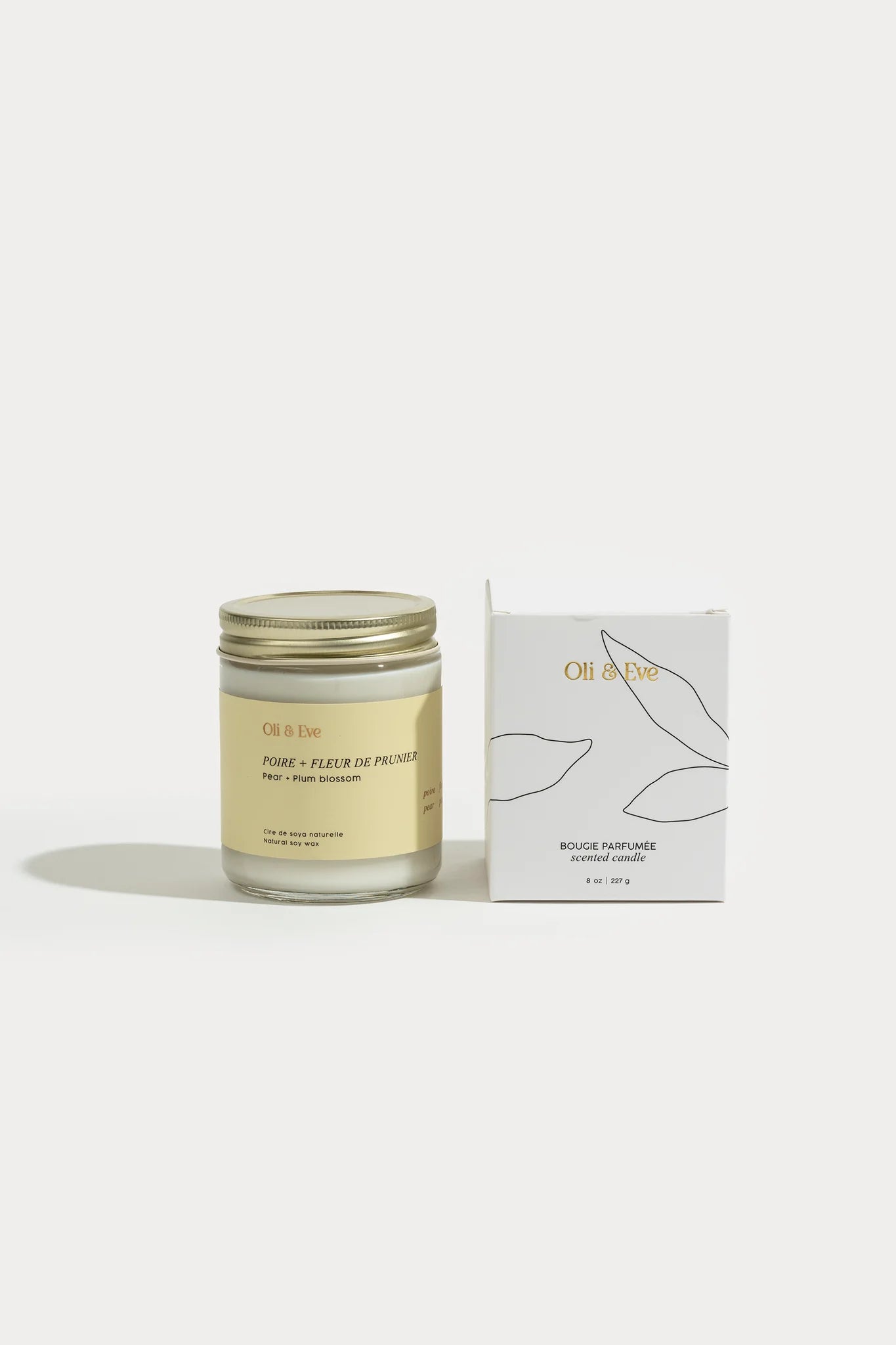 OLI & EVE - Chandelle en verre 8on.