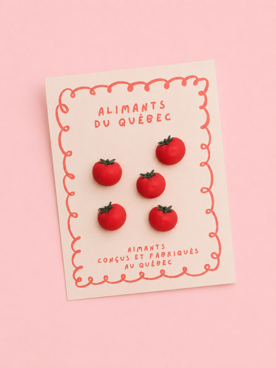 Quebec Tomato Magnets — Set of 5