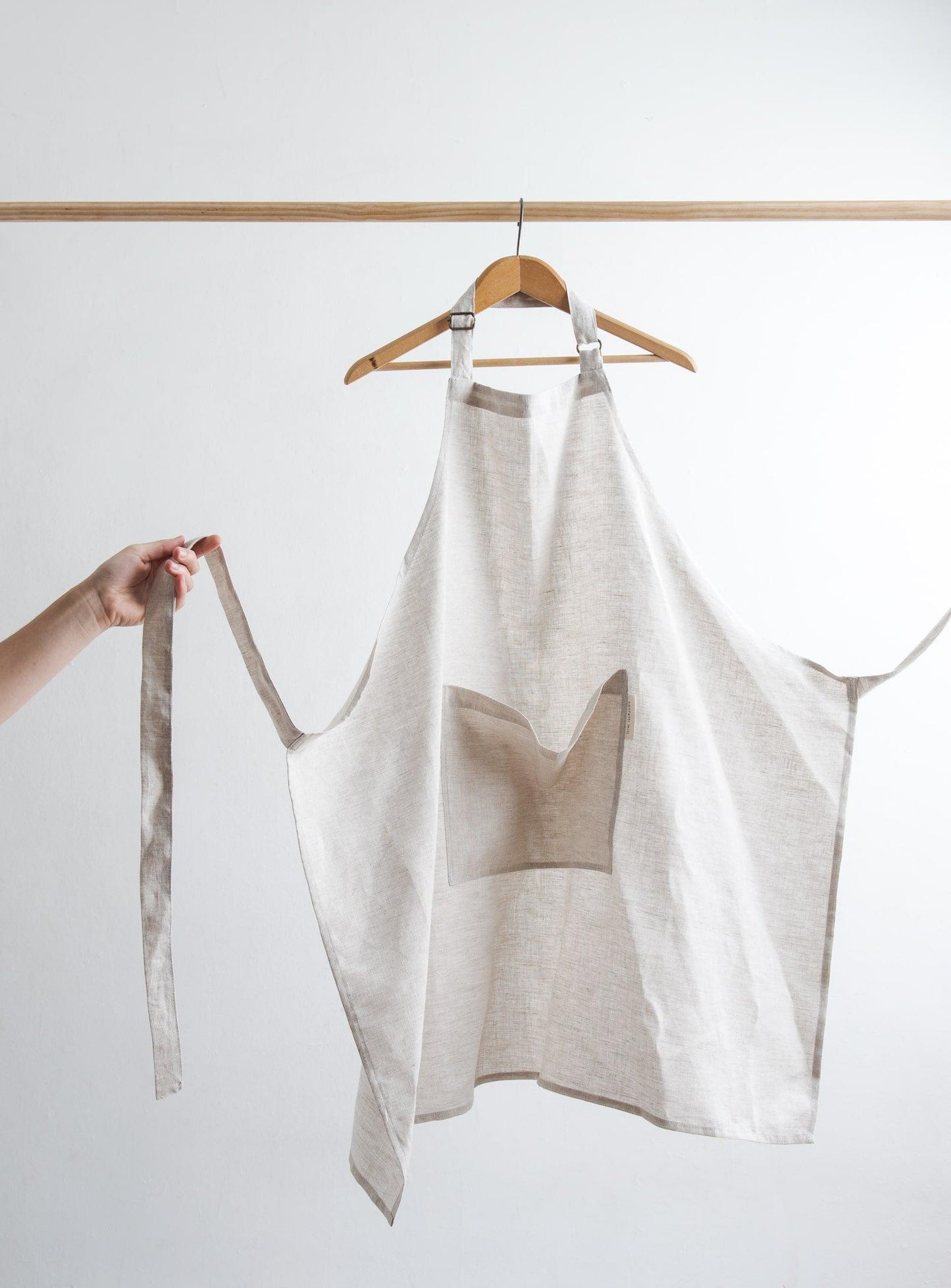 Adjustable Linen Apron - Oatmeal - Confetti Mill